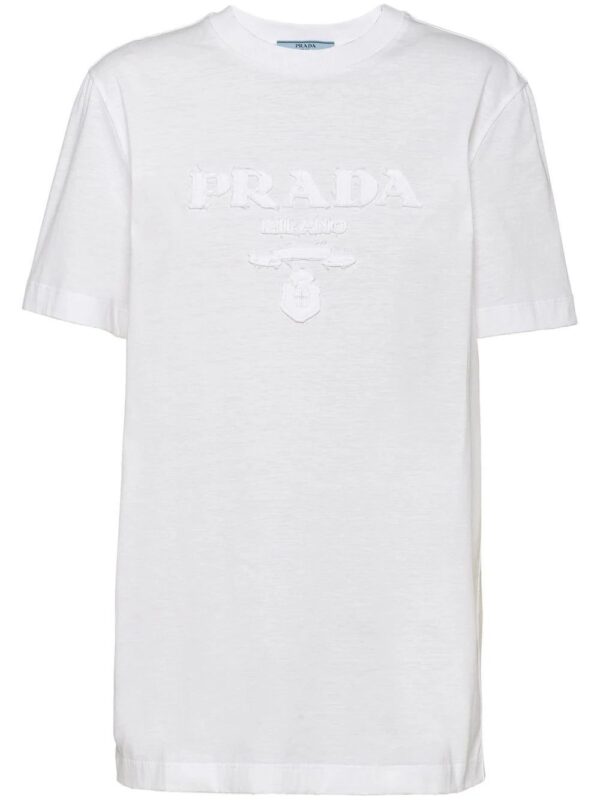 Prada  logo-appliqué cotton T-shirt