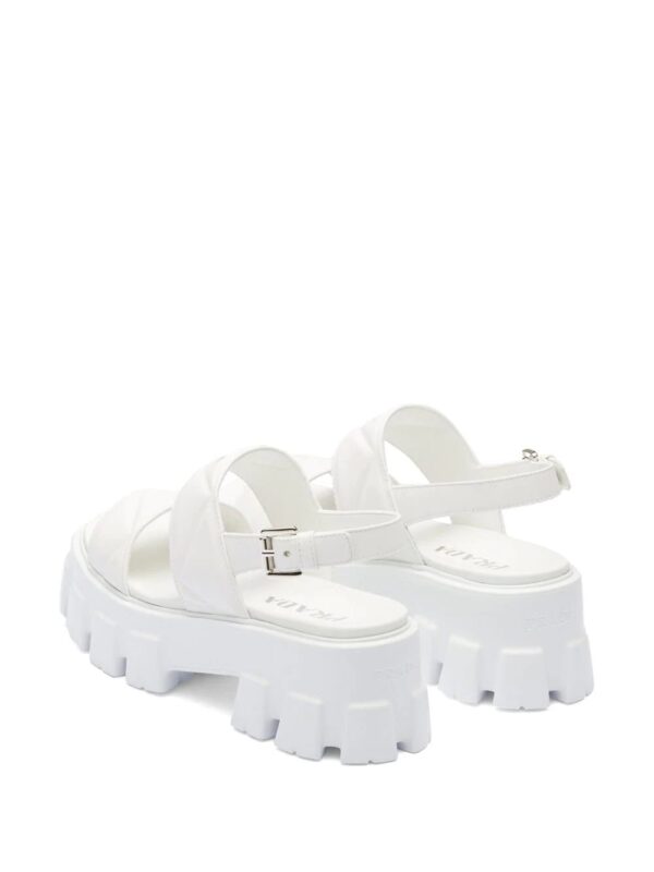 Prada  Monolith leather sandals - Image 3