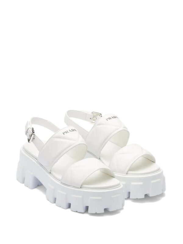 Prada  Monolith leather sandals - Image 2