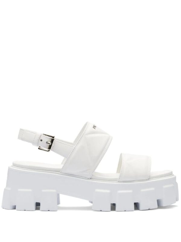 Prada  Monolith leather sandals