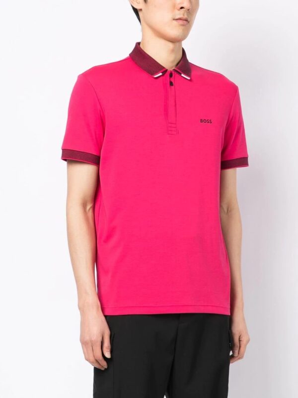 BOSS  contrasting-trim polo shirt - Image 2