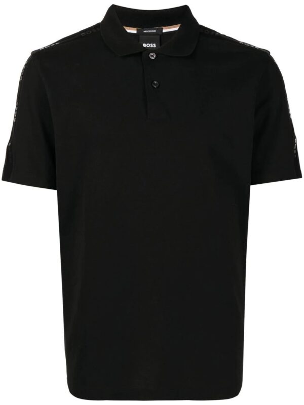 BOSS  logo-sleeve polo shirt
