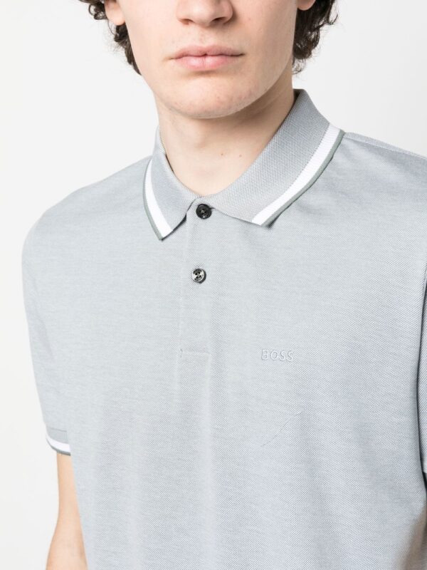 BOSS  stripe-detailed polo shirt - Image 4