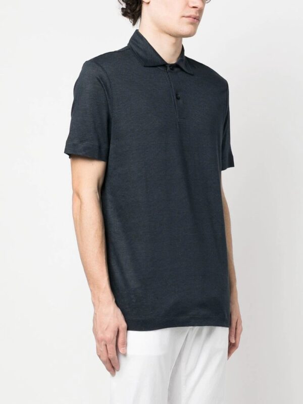 BOSS  linen-flax polo shirt - Image 2