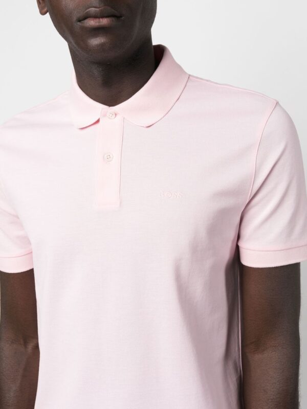BOSS  logo-embroidered polo shirt - Image 4