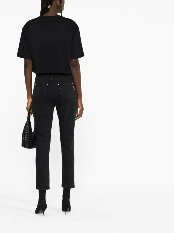 Balmain  logo-print cropped top - Image 4