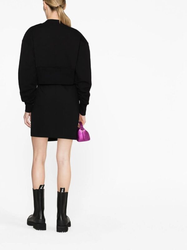 Balmain  logo-print cropped sweatshirt - Image 3