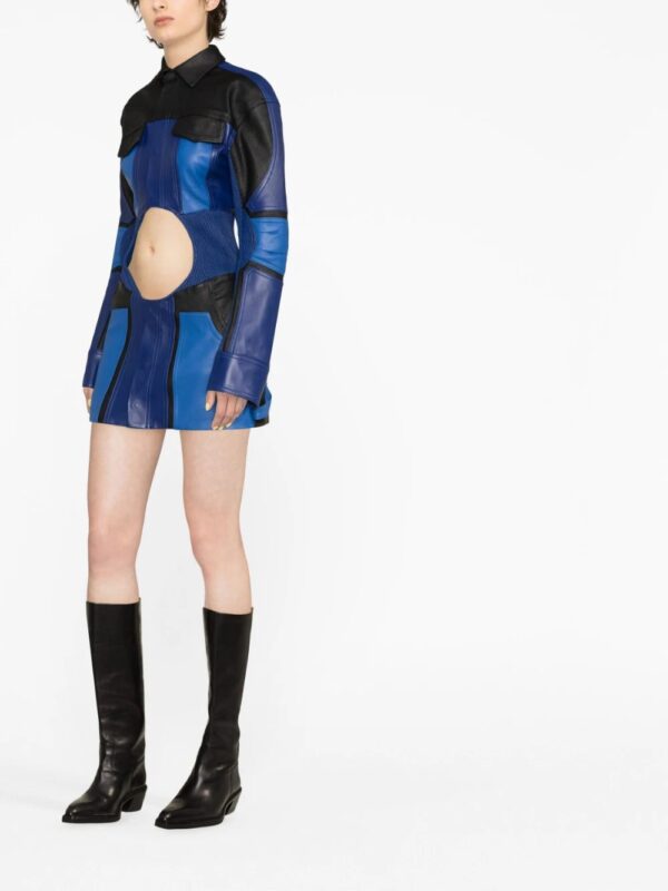 Off-White  motorcycle hole mini dress - Image 4