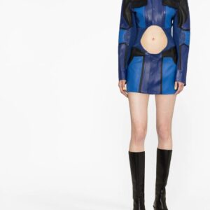 Off-White  motorcycle hole mini dress