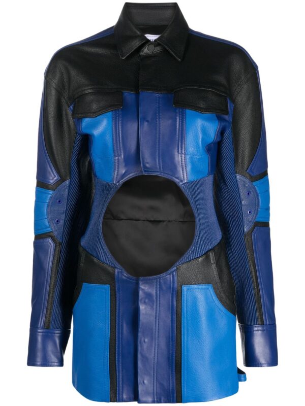 Off-White motorcycle hole mini dress