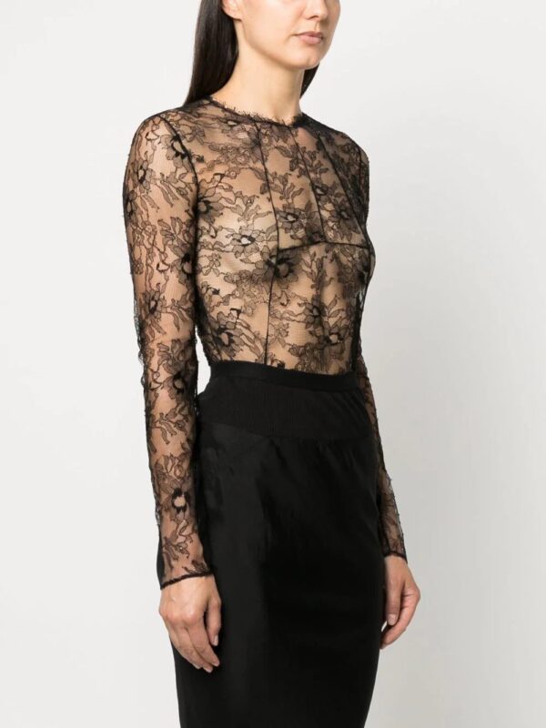 Off-White  sheer lace bodysuit - Image 3
