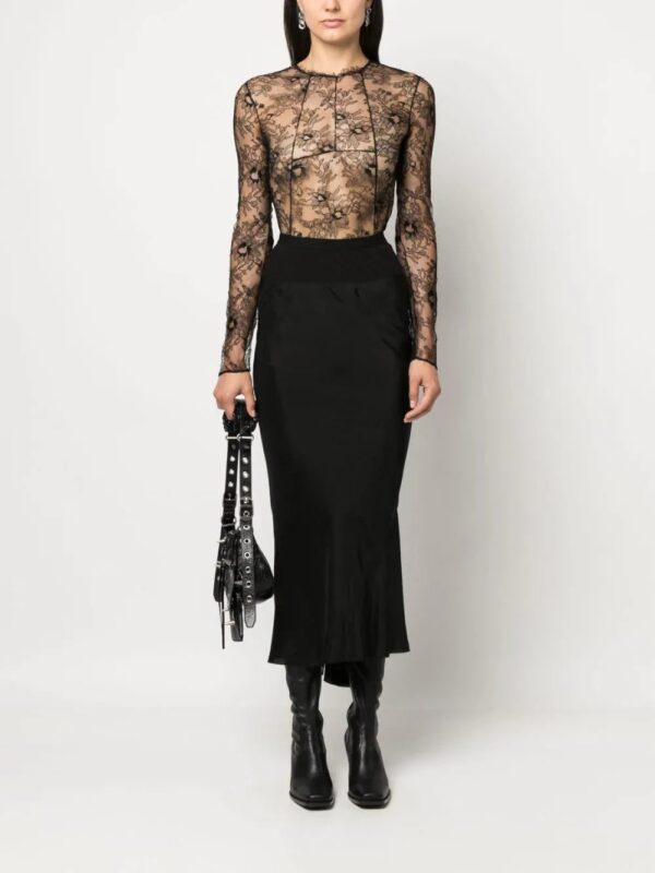 Off-White  sheer lace bodysuit - Image 2