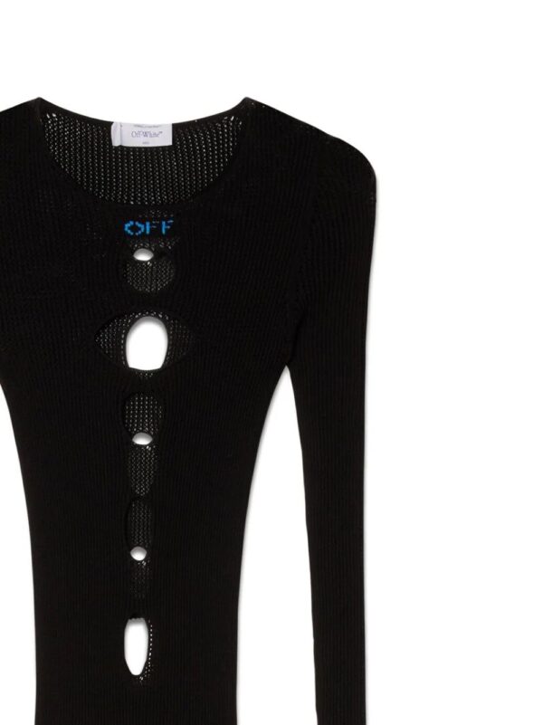 Off-White  cut-out knitted dress - Image 3