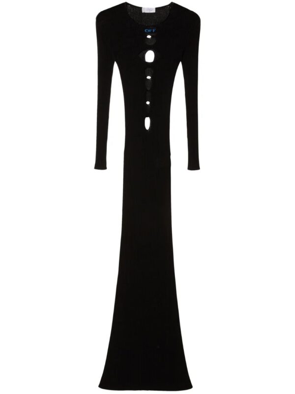 Off-White  cut-out knitted dress