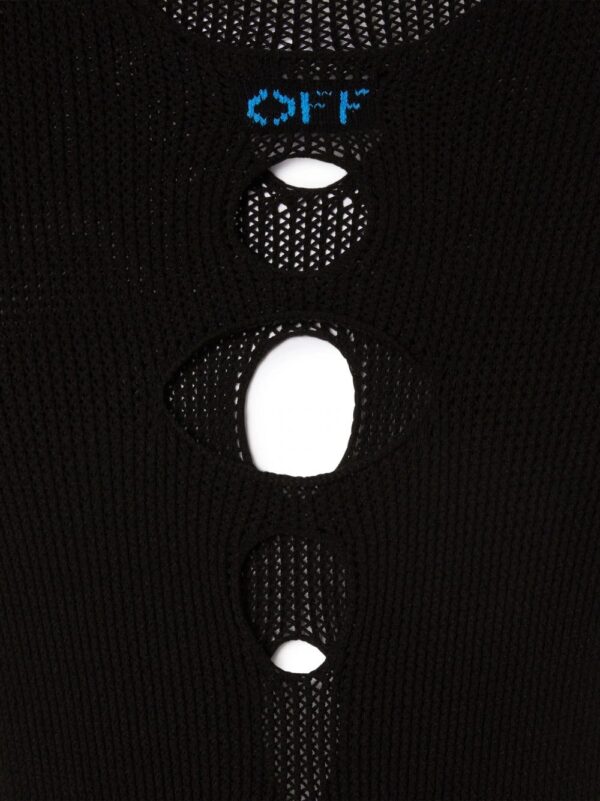 Off-White  cut-out knitted dress - Image 4