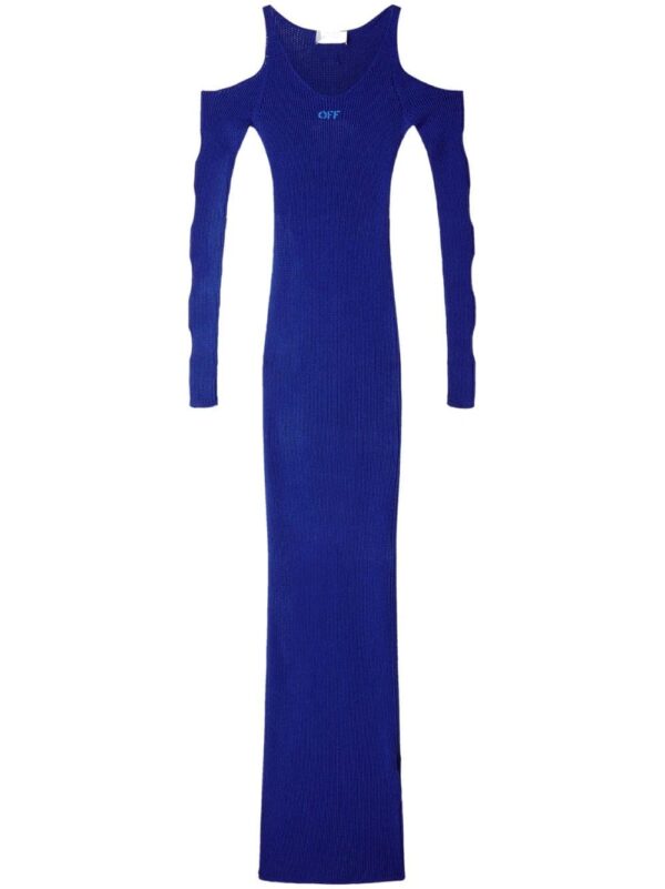 Off-White  ribbed cut-out dress