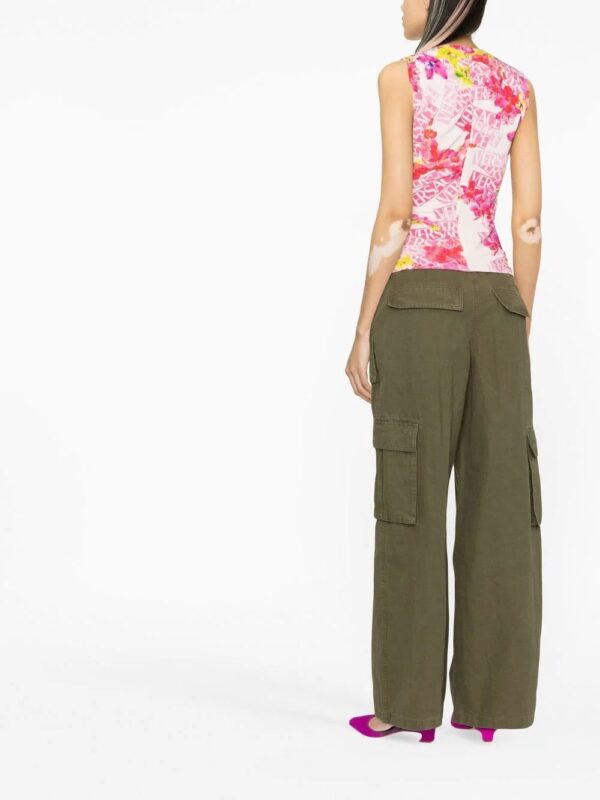 Versace  printed logo top - Image 3