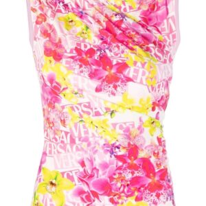 Versace printed logo top