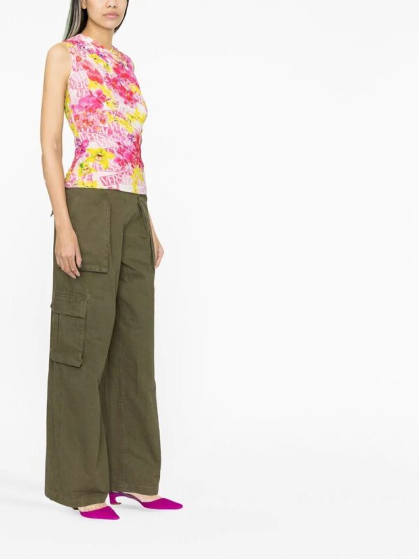 Versace  printed logo top - Image 4