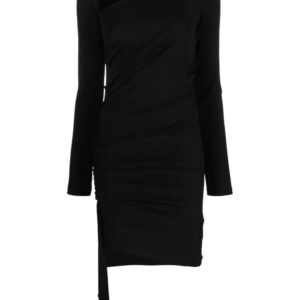 Off-White  asymmetric ruched minidress