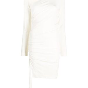 Off-White  asymmetric ruched minidress