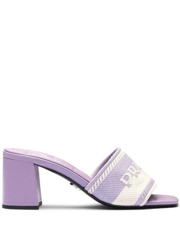 Prada  embroidered-logo sandals