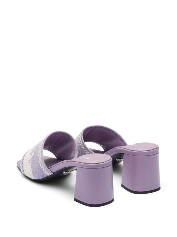 Prada  embroidered-logo sandals - Image 3