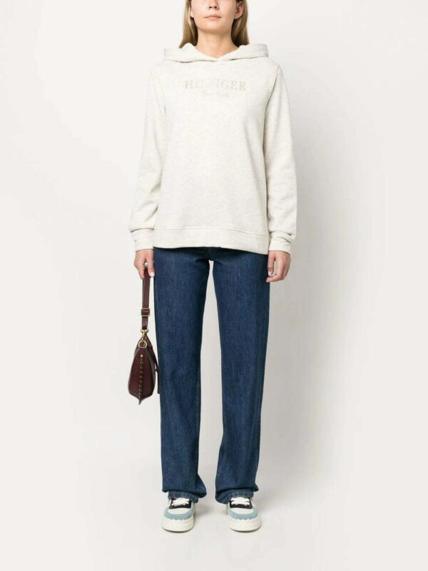 Tommy Hilfiger  foil logo-print drawstring hoodie - Image 2