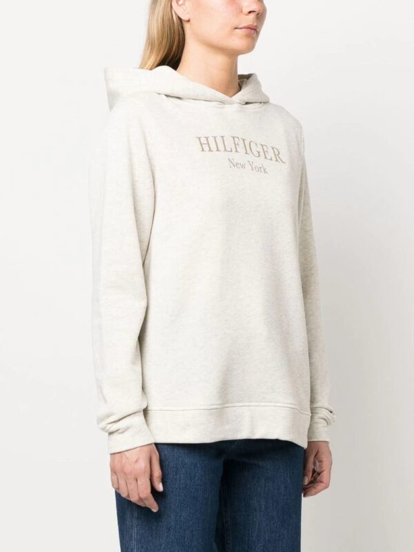 Tommy Hilfiger  foil logo-print drawstring hoodie - Image 3