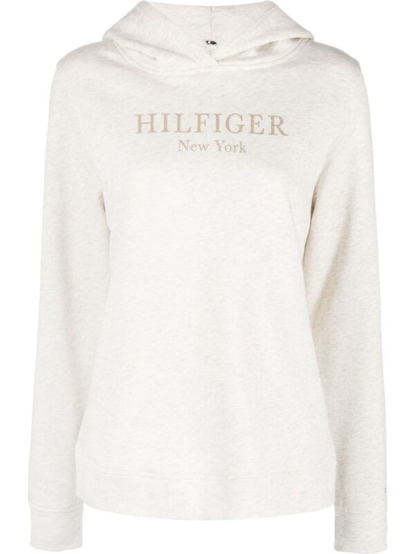 Tommy Hilfiger  foil logo-print drawstring hoodie