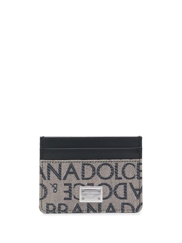 Dolce & Gabbana logo jacquard card holder