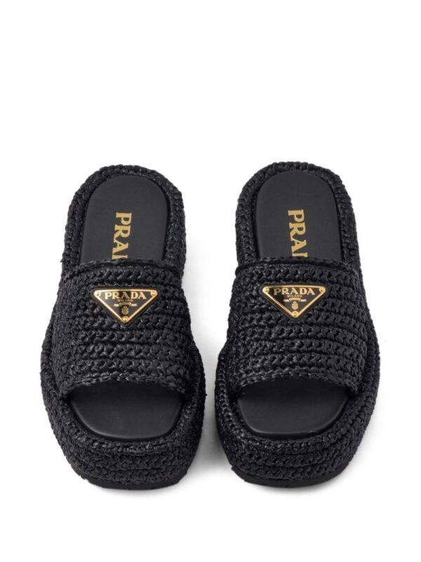 Prada  woven flatform sandals - Image 4