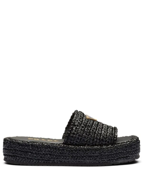 Prada  woven flatform sandals