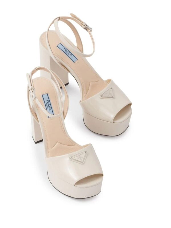 Prada  patent leather platform sandals - Image 4