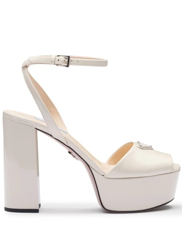 Prada  patent leather platform sandals