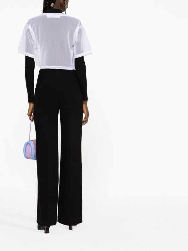 Off-White  Bookish mesh cropped T-shirt - Image 4