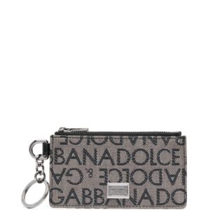 Dolce & Gabbana keyring-attachment monogram-pattern wallet