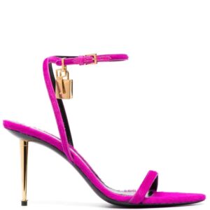 TOM FORD  Padlock 85mm leather sandals