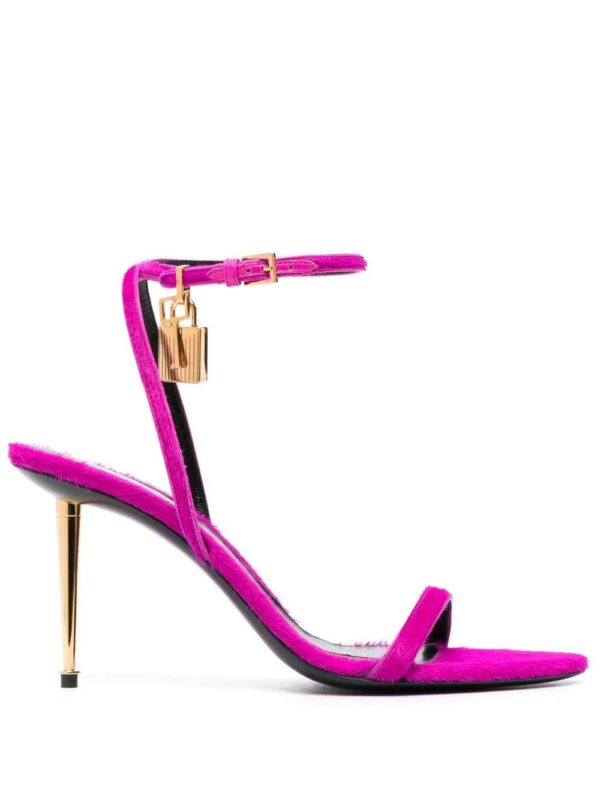 TOM FORD  Padlock 85mm leather sandals