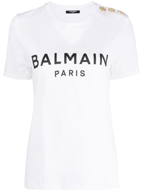 Balmain  logo-print cotton T-shirt