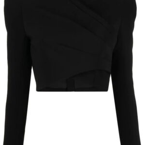 Balmain  shoulder-pads cropped top