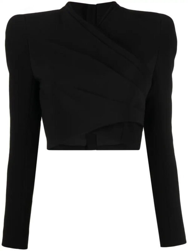 Balmain  shoulder-pads cropped top