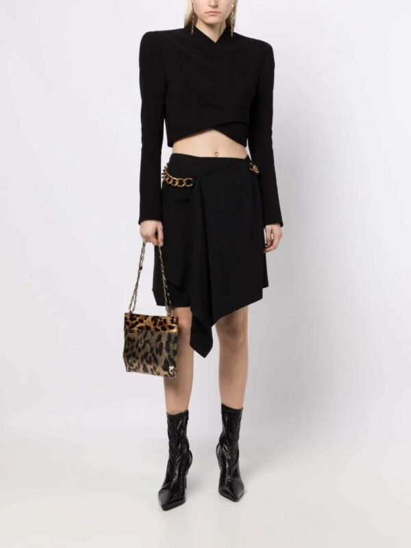 Balmain  shoulder-pads cropped top - Image 2