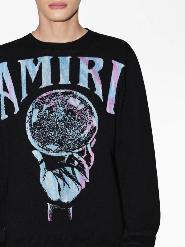 AMIRI  crystal ball print long-sleeve sweatshirt - Image 4