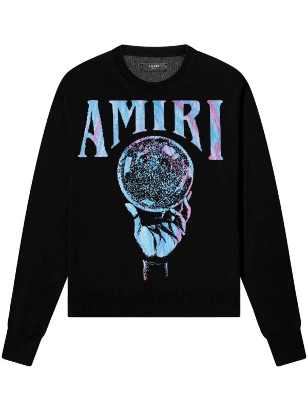 AMIRI  crystal ball print long-sleeve sweatshirt