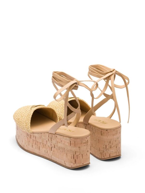 Prada  logo-plaque wedge sandals - Image 3