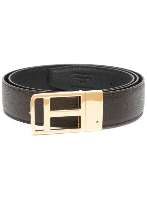 Louis Vuitton leather buckle belt
