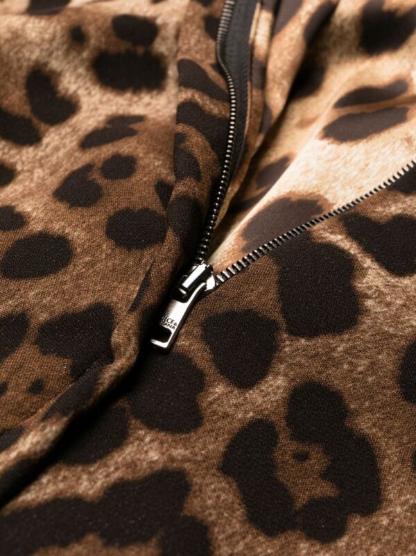 Dolce & Gabbana long-sleeve leopard-print dress - Image 6