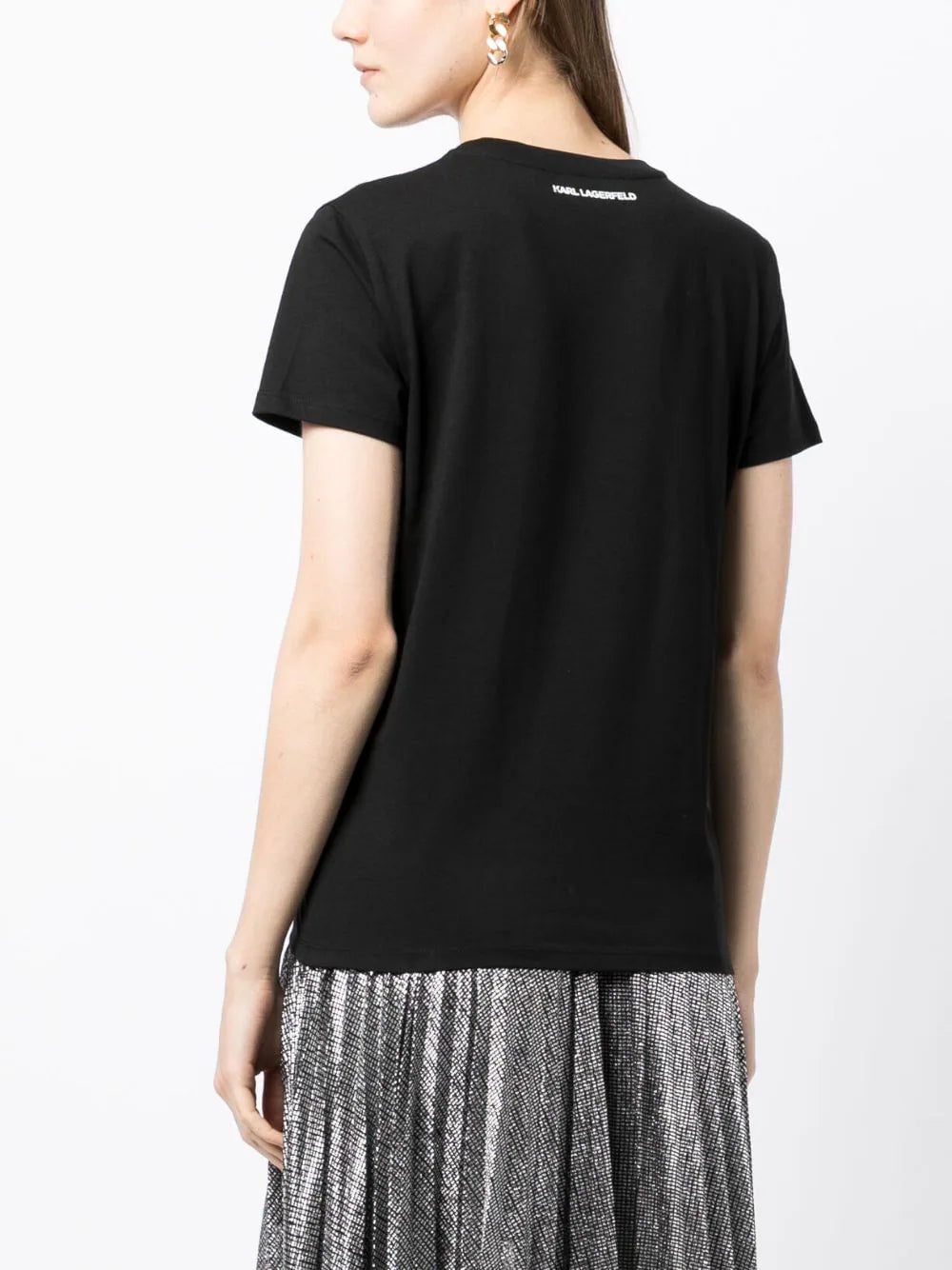 Karl Lagerfeld Ikonik Karl crystal-embellished top - Image 4