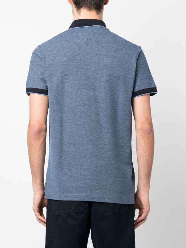 Tommy Hilfiger logo-patch cotton polo shirt - Image 4